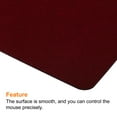thumbnail image 4 of Uxcell 9"x8" Mouse Pad, Felt Dual Side Soft Desk Pad Writing Mat for Office Home, Red, 4 of 5