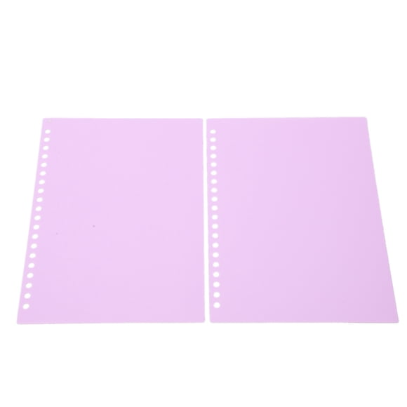 Couverture De Reliure En Papier 20 Feuilles Couverture De Reliure à Feuilles Mobiles A5 20 Trous Flexible PP Plastique Feuilles Mobiles étui De Reliure De Présentation(Violet)