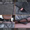 thumbnail image 3 of JSTHT Fundas de asiento de coche para perros para asiento trasero, impermeable, protector de asiento de banco, antideslizante, duraderas, suaves, fundas de asiento trasero para coche, camión y SUV (ne, 3 of 5