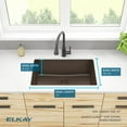 thumbnail image 7 of Elkay Elgru13022 Quartz Classic 29-1/2" Undermount Single Basin Quartz Composite Kitchen, 7 of 7