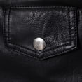 thumbnail image 4 of IYTR Mens Winter Jacket Long Sleeve Jacket Zipper Stand-up Collar Warm Leather Jacket Coats with Pocket Solid Color Black XXXL, 4 of 6