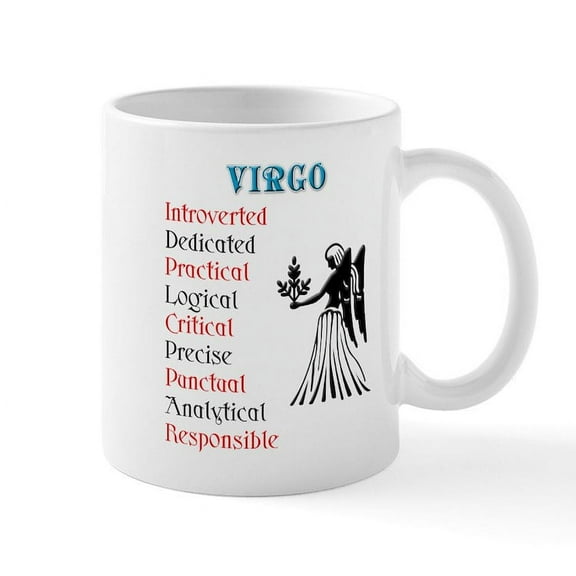 CafePress - Virgo Mug - 11 oz Ceramic Mug - Novelty Coffee Tea Cup