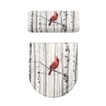 thumbnail image 2 of HELLHERO Cardinal Adds Holiday Charm for Bathroom Supplies, Adjustable Polyester Fabric Toilet Seat Protector, Stretch, Universal, Pack of 2, 2 of 8