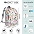 thumbnail image 5 of Pioneer Flower Floral Print Pattern Backpack for School, Cute School Bag with Adjustable Shoulder Straps and Padded Back, 15.7"x11.8"x5.5", 5 of 5