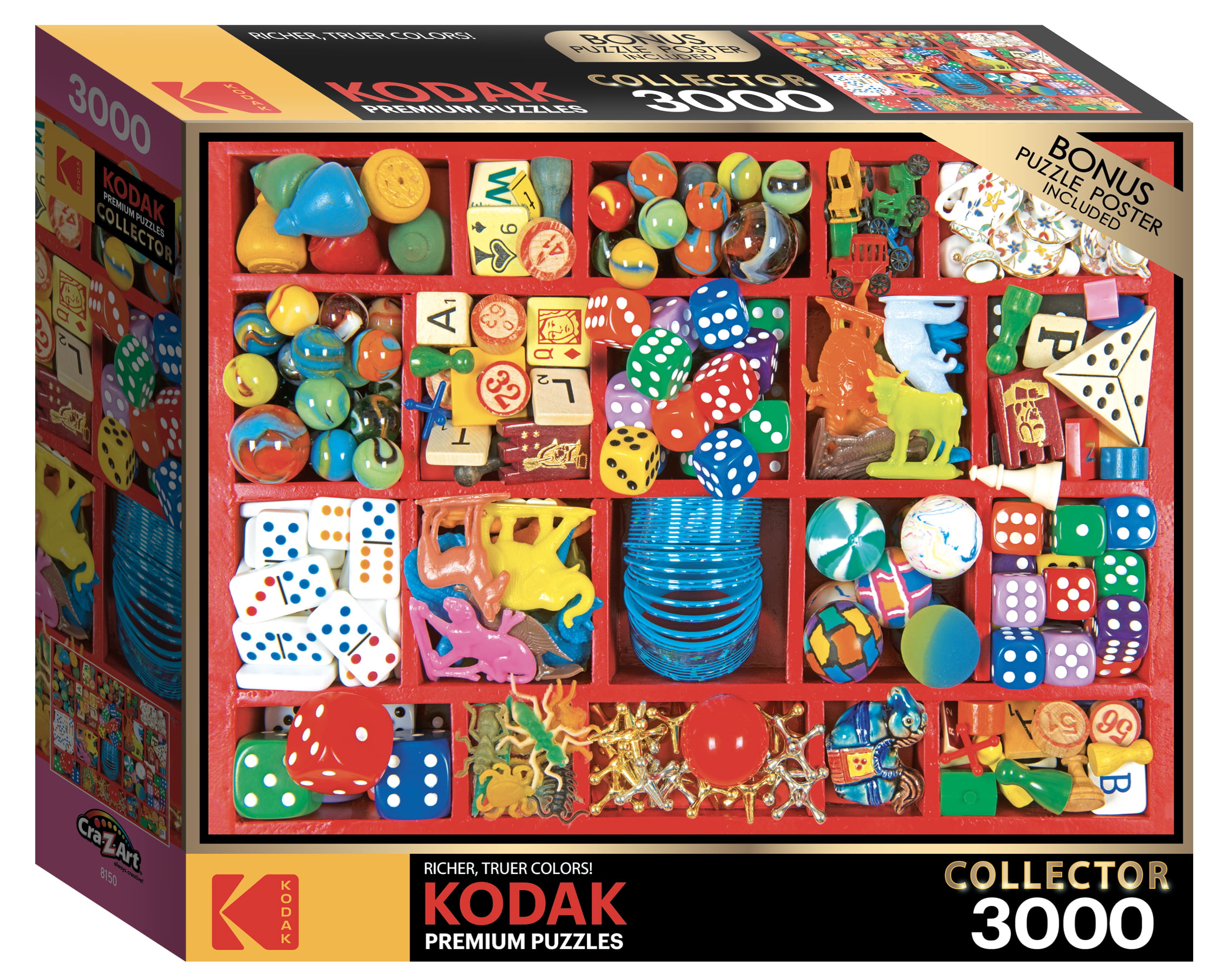 Kodak Premium 3000 piece jigsaw puzzle Kittens by the Fireplace -  Cra-Z-Art Shop
