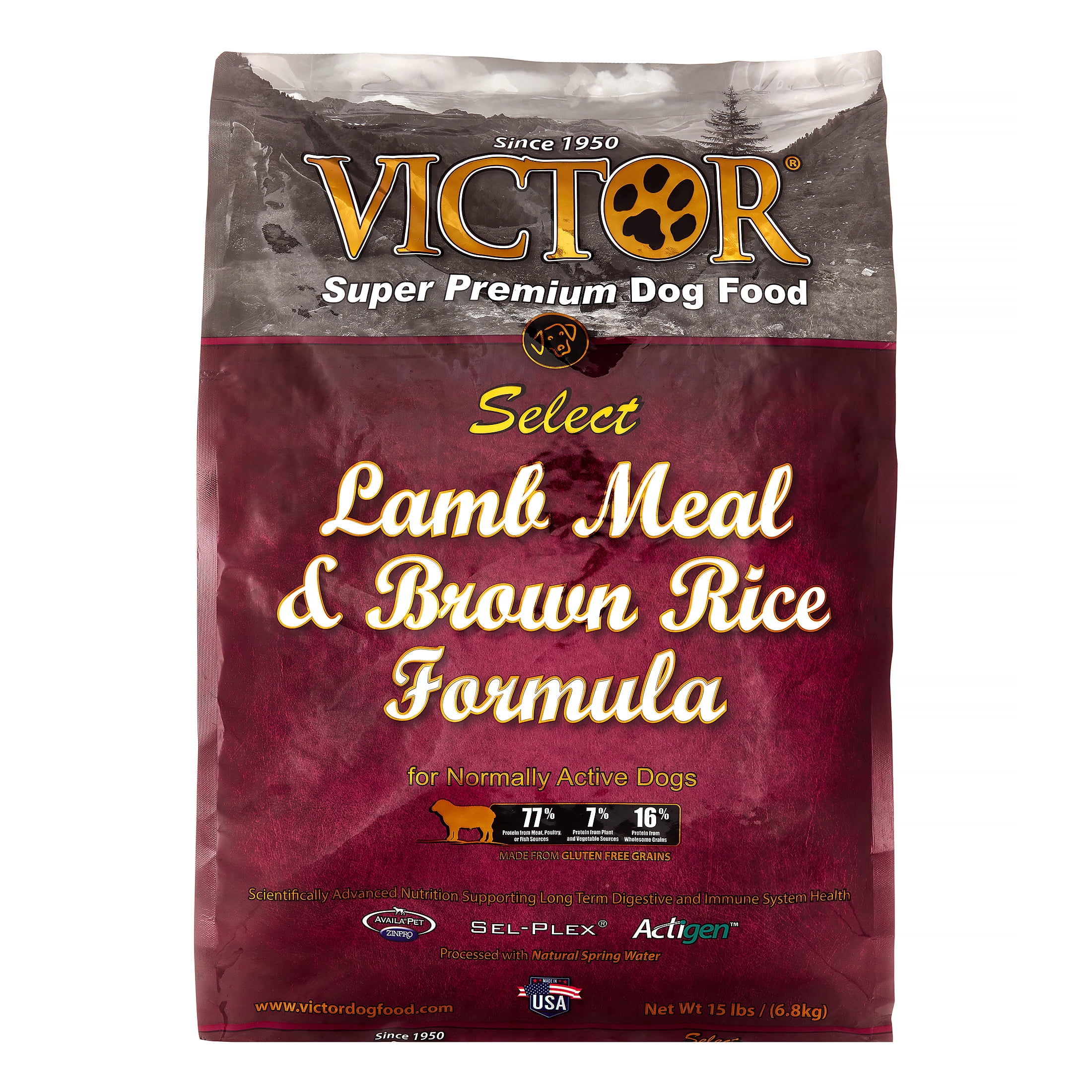 Victor Select Lamb & Rice Dry Dog Food, 15 lb