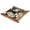 12x18 ines, variant on Women Girls Leather Square Dish Trinket Plate Jewelry Tray, Giant Magnolias Painting Flag Mothers Day Birthday Gift, 20.5x20.5cm