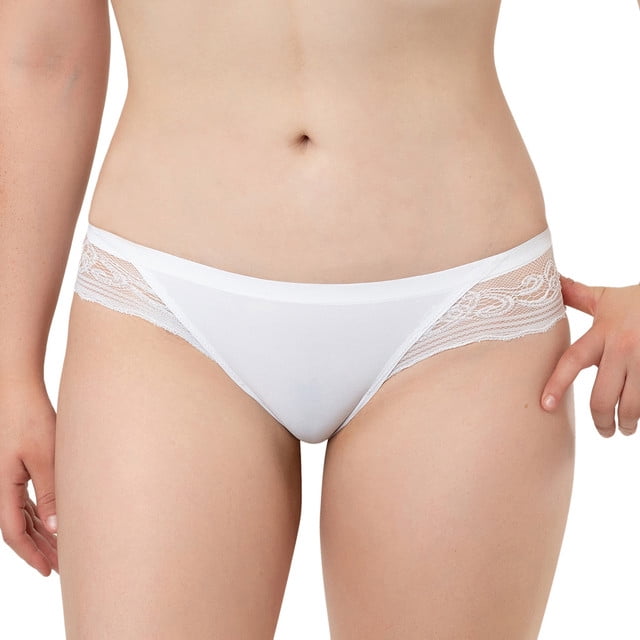 Paquete de Pantaletas Adda Lingerie Modelo Celia, de Lycra sin costuras, Con elegante encaje
