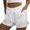 White B, variant on Stamzod Womens Athletic Hiking Running Shorts for Women Yoga Workout Gym Shorts with Pockets Navy XS