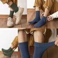 thumbnail image 3 of Tisoloow 5 Pairs Wool Socks for Women Men Thermal Socks Winter Thick Warm Hiking Cozy Crew Comfy Boot Socks Black One Size, 3 of 8