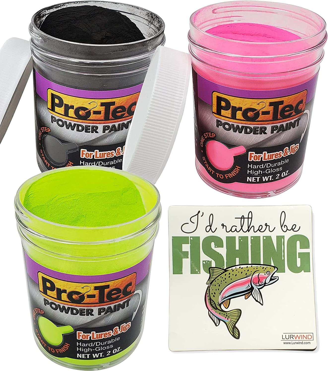 Lurwind ProTec Jigs and Lures Powder Paint, Jig Head Powder Coat Paint for Baits and Jigs
