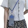 thumbnail image 3 of Matsuzay Cordón para teléfono móvil, correa cruzada para el cuello, cuerda colgante Universal ajustable, accesorios portátiles para correr y caminar Electrónica Cielo azul, 3 of 6