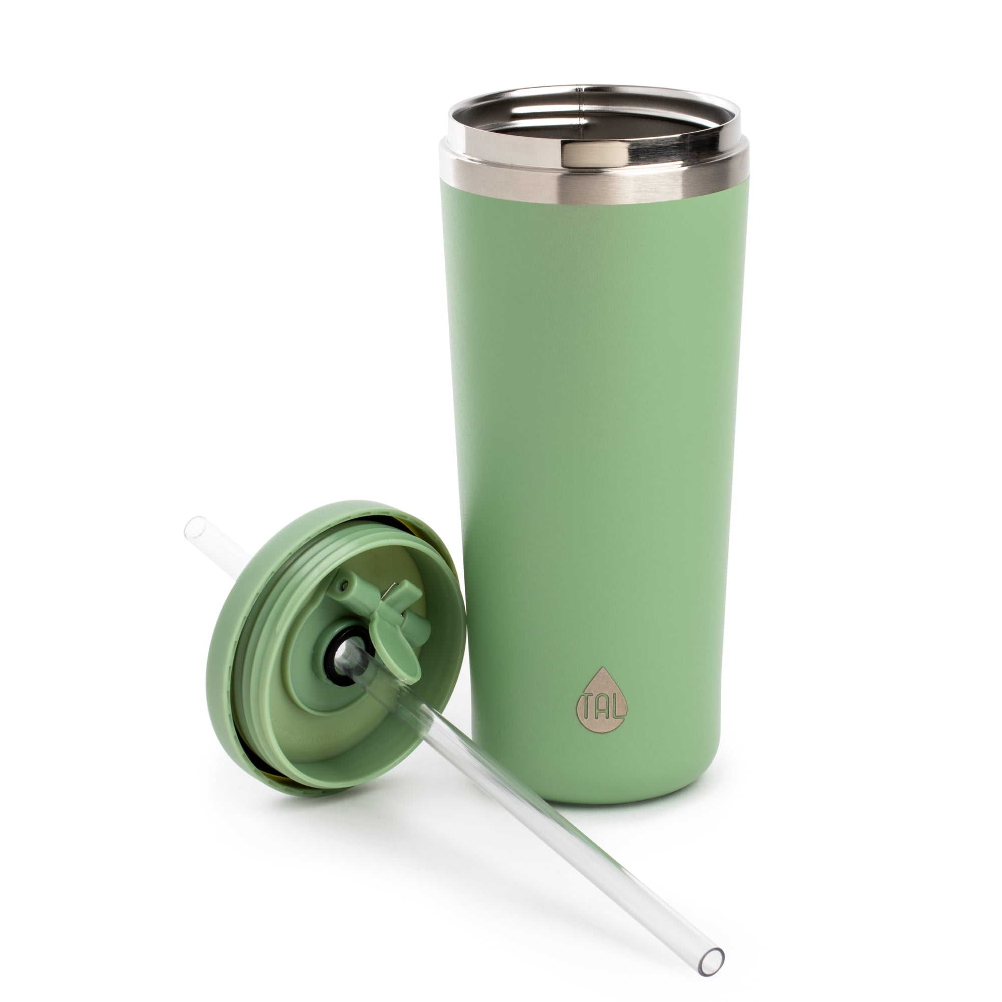 22 oz. Stainless Steel Tumbler with Straw – Shop Green Canteen