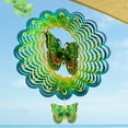 thumbnail image 4 of Liranovly 3D Metal Butterfly Wind Spinner-Hanging 12in Spinfinity Designs Wind Spinners for Outdoor & Indoor Decorations, 4 of 7