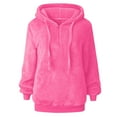 thumbnail image 4 of HAiming Fleece Hoodies for Women Winter Warm Thremal Long Sleeve Pullover Hooded Sweatshirt with Pockets, 4 of 7