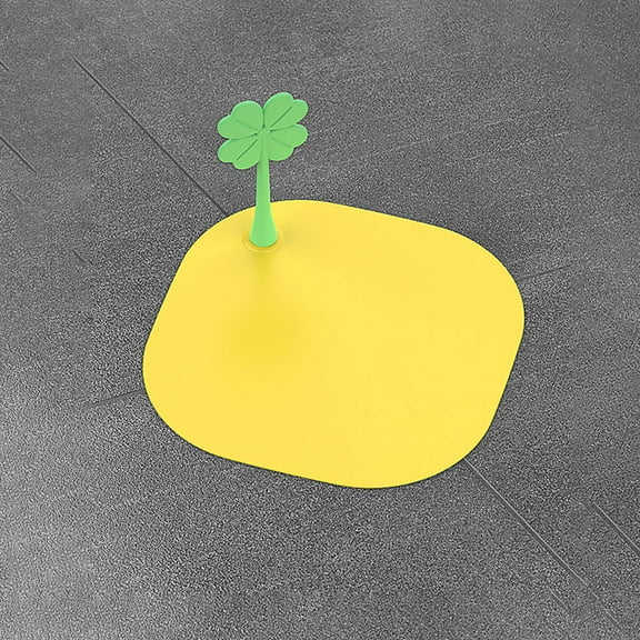 UNOMOR Drainage Cover for Floor Drain Shower Drain Cover Silicone Yellow 1Set