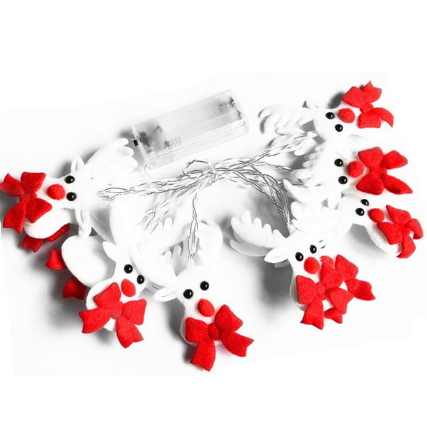 Ruiboury Strip Light Christmas Themed LED String Lamp Battery Powered