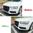 thumbnail image 4 of For A-U-D-I A4 S4 B8.5 Sline 2013-2016 Front Bumper Spoiler Lip Lower Body Kit Diffuser Splitter Tuning Guard Body Kit Tuning ABS, 4 of 7