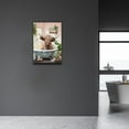 thumbnail image 5 of ADALE Highland Cow Canvas Wall Art Cow in Bathtub Picture Prints Bathroom Animal Painting for Toilet Kid Room Decor Black Framed 8x12 Inch, 5 of 7