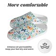 thumbnail image 6 of Lsque Butterflies Pattern Womens Comfort Cotton on Scuff With Memory Foam and Anti-skid Sole Slipper-44/45, 6 of 7