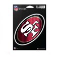 thumbnail image 1 of San Francisco 49ers Die Cut Metallic Sticker, 1 of 1