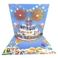 thumbnail image 2 of Greeting Cards Wind Birthday Cake Music Lighting 3D Three Greeting Card High End Creative Effect Sound Card, 2 of 4