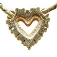 thumbnail image 3 of Pre-Owned Christian Dior Dior Heart Motif Rhinestone Necklace, Gold Plated, Women's (Good), 3 of 7