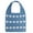 Blue, variant on Luxtrada Heart Shaped Knitted Tote Bag Fashionable Women‘s Crochet Shoulder Bag (Red)