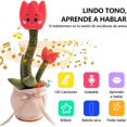 thumbnail image 4 of Un Juguete de Tulipán Que Puede Brillar y Hablar, Tiene 120 Música, Puede Grabar, Repetir Lo Que Dices, Simular Tulipanes, Juguetes Educativos De Educación Temprana e Interactuar Con Niños(rojo) XGeek Y-2, 4 of 7