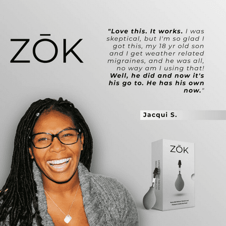 Zok Relief Migraine Relief Naturally Reduces Tension and Pressure from Headache and Migraine