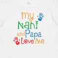 thumbnail image 4 of Inktastic Nani and Papa Love Me Boys or Girls Baby T-Shirt, 4 of 5