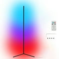 thumbnail image 1 of Tuya Wifi S mart L ife RGB LED Corner Floor Lamp Background Atmospheres Lamp Living Floor Lamp Standing Lighting Compatible with Google Home, Amazon Alexa, IFTTT, 1 of 8
