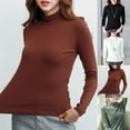 thumbnail image 5 of Women Turtleneck Base Layer Shirts Long Sleeve Slim Fit Thermal Underwear Tops, 5 of 11