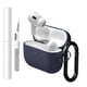 thumbnail image 1 of Funda de Silicona Brujula para AirPods Pro 3 2025 Azul Oscuro, 1 of 6