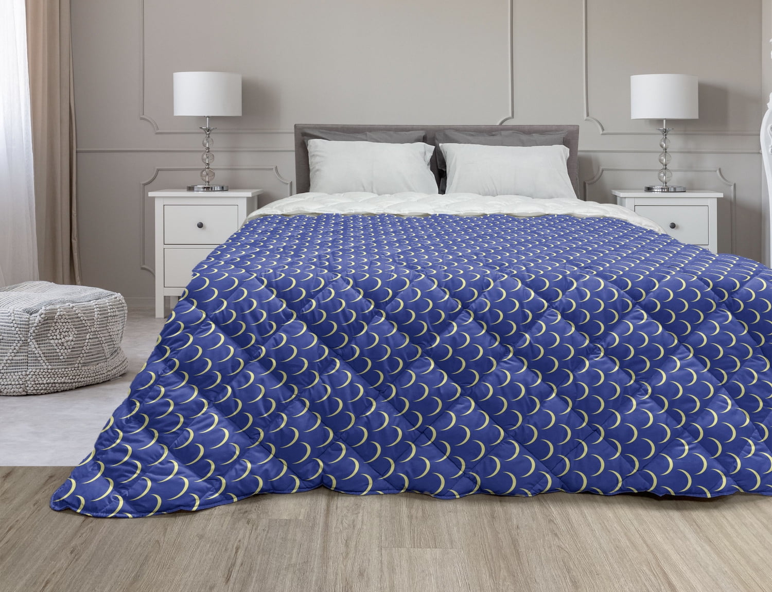 Star Vibrant Celestial Print Details about   Abstract Quilted Bedspread & Pillow Shams Set 
