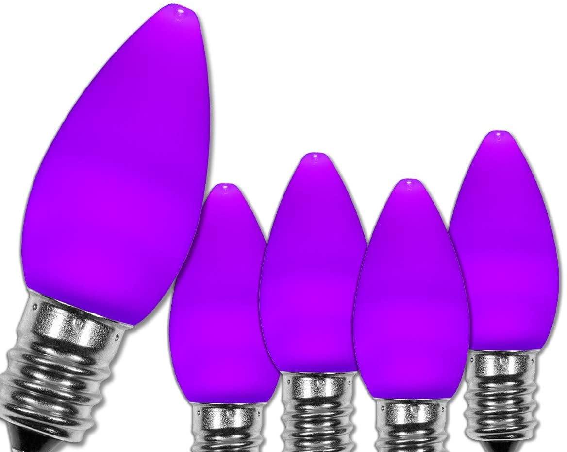 Lighting 25 Pack OptiCore C7 LED Christmas Light Bulbs Replacement