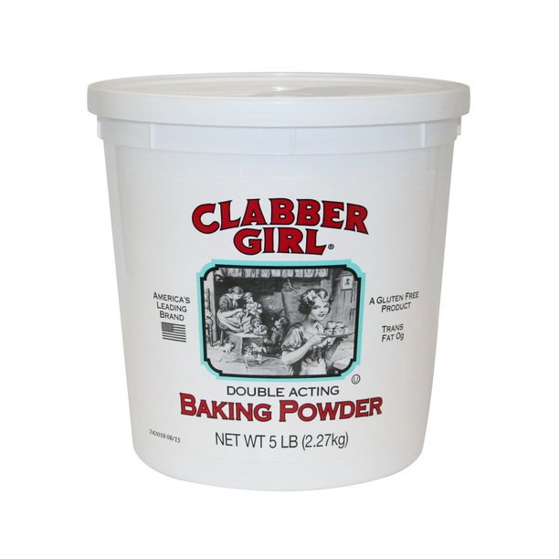 Clabber Girl 00350 Cs 6 Gluten Free Double Acting Baking Powder 5 Lb