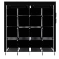 thumbnail image 5 of Zimtown 2 Hanging Clothes Rack Organizer Closet Armoire Durable Storage Wardrobe Black, 5 of 6