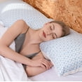 thumbnail image 6 of SUSIELADY Shredded Memory Foam Pillows Queen Size Set of 2, Cooling Adjustable Bed Pillows for Side, Back, and Stomach Sleepers, Firm and Soft Support, 20x30 Inch, Queen, 6 of 7