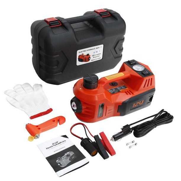 TCFUNDY Electric Car Jack 5 Ton 11000lbs 12V Floor Jack Lift w/ Tire