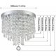 thumbnail image 5 of Lámpara colgante Lámpara de techo Lámpara de techo de metal y cristal Diseño elegante Luz LED K9 Cristal 30CM Plata Cromo, 5 of 5