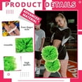 thumbnail image 3 of 12 Pcs Cheerleading poms,pom poms Cheerleading with Finger Holes Metallic Foil Cheer Pom Pomsfor Dance, Matches, Team Spirit Sports (Black+Green), 3 of 6