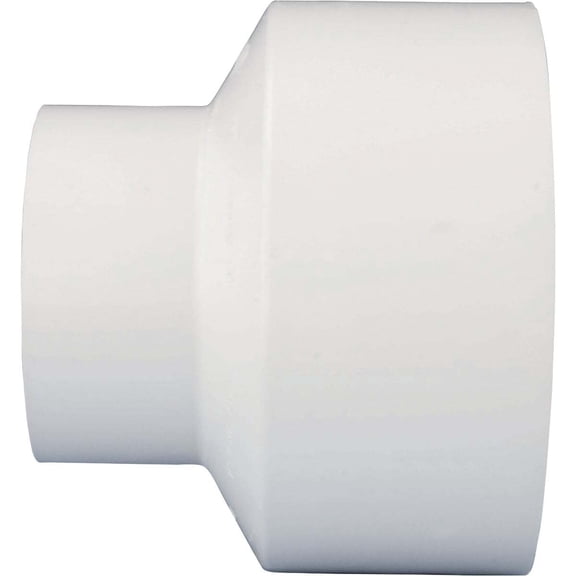 Charlotte Pipe PVC001021200 PVC Schedule 40 Reducing Coupling 4 x 2 Hub Dia. in.