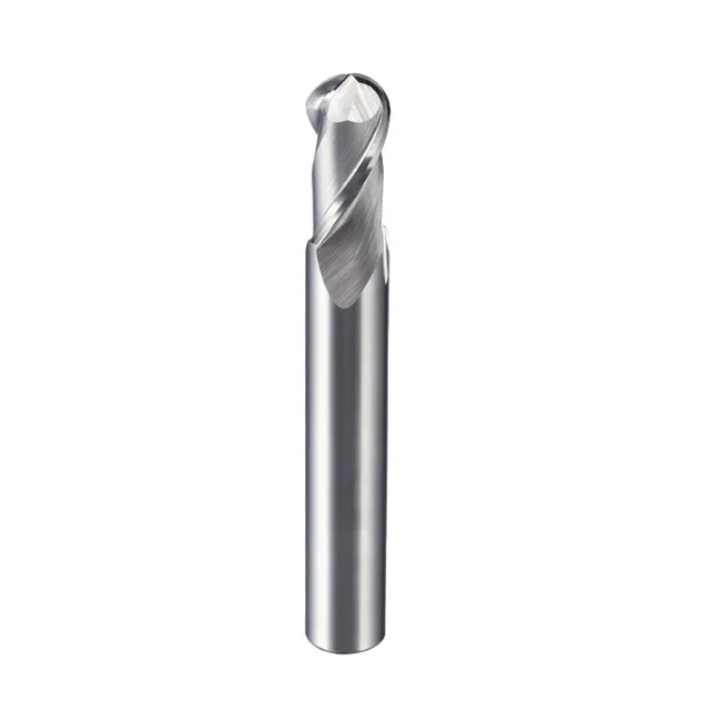 HRC45 55 65 2 fresa de extremo de bola de flauta cortador de carburo de tungsteno CNC herramienta de fresado R0.5 6mm 8mm 10mm cortador de fresado de METAL