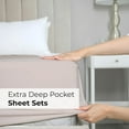 thumbnail image 7 of CGK Linens 6-Piece Extra Deep Pocket Sheet Set With Extra Matching Pillowcases - Queen Size Bed Sheets Fits 18"-24" Mattresses, Wheat, 7 of 7