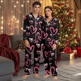 thumbnail image 2 of XIYON Women's Pajama Set Valentines Pajama Heart Printed Sleepwear Long Sleeve Top And Pants Soft Cozy Loungewear Soft Sleepwear Loungewear, 2 of 6