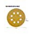 thumbnail image 4 of 5 Inch Sanding Discs Hook and Loop, 320 Grits 8 Holes Sandpaper Round Orbital Sander Paper for Woodworking Car Boat Metal Polishing, 50pcs, 4 of 5