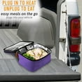 thumbnail image 4 of HotLogic 16801175-PUR-B Food Warming Lunch Bag Tote Plus 12V Plugin, Purple, 4 of 6
