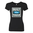 thumbnail image 2 of Wild Bobby, Ford Built Tough, Cars and Trucks, Women Slim Fit Junior Tee, Black, Small, 2 of 4