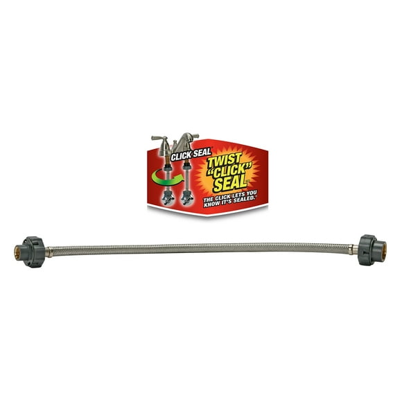 Conector de grifo Fluidmaster B1F12CS, acero inoxidable trenzado, 30 cm